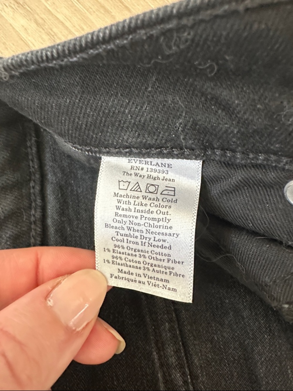 Everlane The Way High Jean Black - Picture 3 of 5